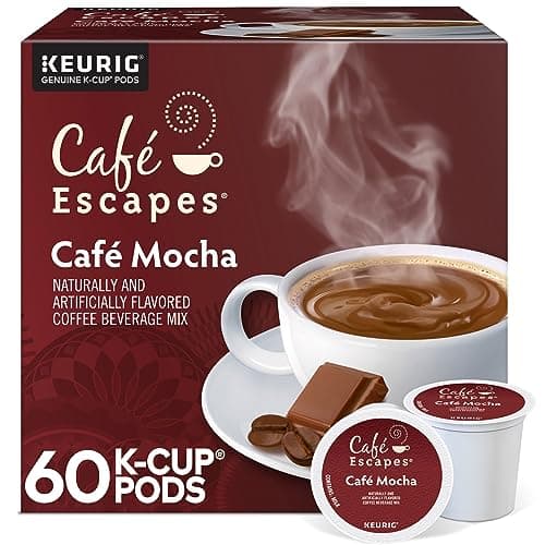 Café Escapes Café Mocha Coffee Beverage, Single-Serve K-Cup Pods, 60 Count - Image 1