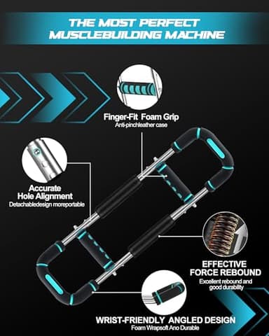 2025 Pro Twister Arm Trainer, Adjustable Power Twister Bar, Chest Shoulder Arm Workout Equipment, Portable Detachable Upper Body Fitness Machine for Home & Gym - Image 5