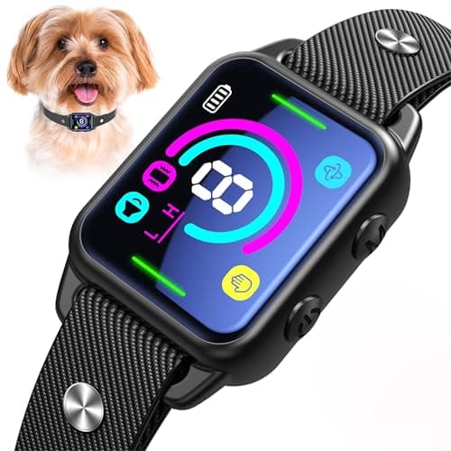 SLAYKAM Bark Collar for Small Medium Dogs, Humane No Shock Dog Bark Collar with 2 Vibrations Beep, Rechargeable Anti Barking Collar with 8 Adjustable Sensitivity, Smart Bark Collars for Dogs (Black) - Image 1