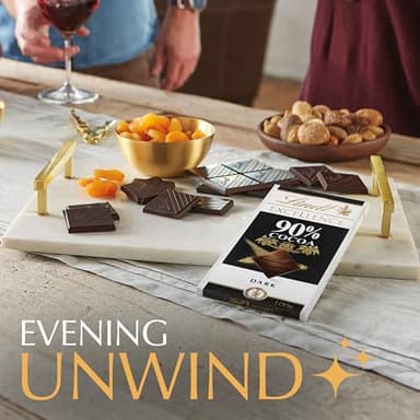 Lindt EXCELLENCE 90% Cocoa Dark Chocolate Bar, Christmas Candy, 3.5 oz. (12 Pack) - Image 8