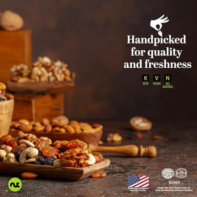 NUT CRAVINGS - Sun Dried California Peaches, No Sugar Added, Unsweetened (80oz, 5 LB) Bulk Dry Fruits Packed Fresh in Resealable Bag - Sweet Healthy Snack, Naturally Grown, Vegan, Kosher - Image 5