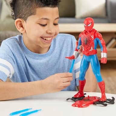 Marvel Spider-Man Thwip Blast Spider-Man Action Figure with Accessories, 11-Inch-Scale Super Hero Toys for Kids Ages 4 and Up - Image 5