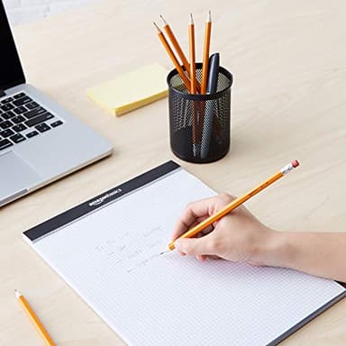 Amazon Basics Woodcased Classroom 2 Pencils with Erasers, Pre-sharpened, HB Lead, Value Pack of 30 count, Orange - Image 2