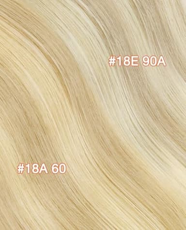 GOO GOO Invisi Edge Tape in Hair Extensions Human Hair, 18AT60A Pearl Ash Blonde Highlights 20pcs 24inch 50g, Virgin Remy Hair, Seamless Injected Tape, Natural Look - Image 6