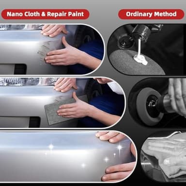 Nano Sparkle Cloth Car Scratch Remover,Purpose Nano Magic Cloth Easily Removes Light Scratches, Swirls, and Water Spots, Car Scratch Repair Kit - Image 3