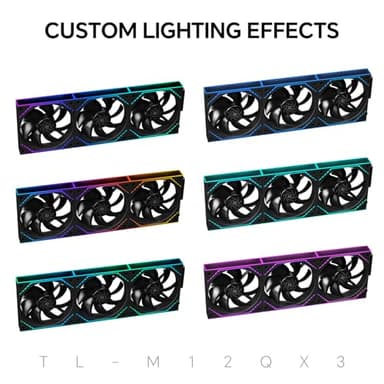 Thermalright TL-M12Q X3 120mm PC Case Cooling Fans, Daisy-Chain | 2000RPM | High Airflow | ARGB | Dual Infinity Mirrors Lighting for Gaming Build(3-Pack) - Image 6