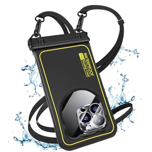 Kebrela IP68 Waterproof Phone Pouch Up to 6.8", Floating Waterproof Phone Case for iPhone 15 14 13 Pro Max, Galaxy S24 S23 S22 Ultra, Cellphone Dry Bag Cruise Beach Essential, Black - Image 1