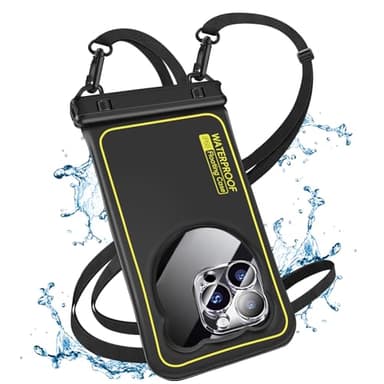 Kebrela IP68 Waterproof Phone Pouch Up to 6.8", Floating Waterproof Phone Case for iPhone 15 14 13 Pro Max, Galaxy S24 S23 S22 Ultra, Cellphone Dry Bag Cruise Beach Essential, Black - Image 1