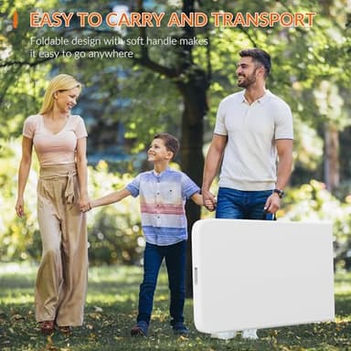 Elevon Folding Table, 8 Feet Heavy Duty Fold-in-Half Utility Table Indoor Outdoor for Camping, Picnic, Party - Image 5