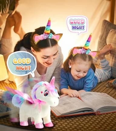Unicorn Toys for Girls Age 4-6 Unicorn Gifts, Walking Talking Singing Interactive Toy, Remote Control Plush Unicorn Pet Care Toy, SOLIEHOO Unicorn Dress up Clothes for Toddler Girls Kids 3 4 5 6 Years - Image 4
