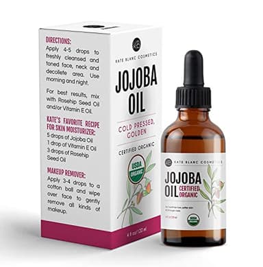 Kate Blanc Cosmetics Jojoba Oil for Softer Hair & Smoother Skin. Gua Sha Oil for Face & Dermaplaning (2oz, Organic, 100% Pure, Natural) - Image 7