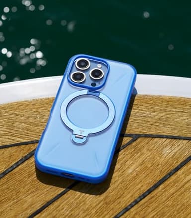 TORRAS 360° Spin Magnetic Stand for iPhone 16 Pro Max Case, Fit for MagSafe, Military Grade Protective Case for iPhone 16 Pro Max Phone Case Ostand with Kickstand Rotatable, Sapphire Blue, 6.9 inch - Image 7