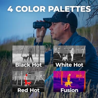 AGM Global Vision Taipan V2 15-384 Thermal Imaging Monocular 20mK, 12 Micron Heat Vision monocular, 384x288 (50 Hz) ir monocular for Hunting. Waterproof IP67 Thermal monocular 16GB Memory, Wi-Fi - Image 4