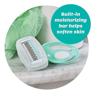 Schick Intuition Go Disposable Travel Razor for Women, 1 Count | Sensitive Skin Razors for Women, Travel Essentials, Womens Disposable Razors with Organic Aloe, Vacation Essentials - Image 3