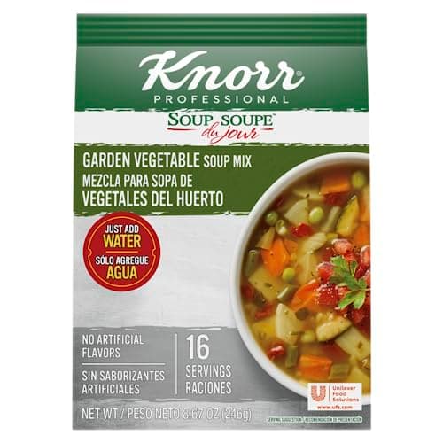 Knorr Professional Soup du Jour Garden Vegetable Soup Mix Vegetarian, Gluten Free, 0g Trans Fat per Serving, Just Add Water, 1 Count (Pack of 4) - Image 1
