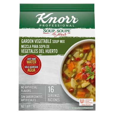 Knorr Professional Soup du Jour Garden Vegetable Soup Mix Vegetarian, Gluten Free, 0g Trans Fat per Serving, Just Add Water, 1 Count (Pack of 4) - Image 1