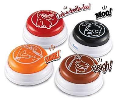 Learning Resources Barnyard Buzzers, Set of 4, Assorted Sounds and Colors, Ages 3+ - Image 4