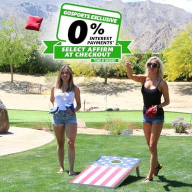 GoSports Flag Series Wood Cornhole Sets – Choose American Flag or State Flags – Includes Two Regulation Size 4 ft x 2 ft Boards, 8 Bean Bags, Carrying Case and Rules - Image 3