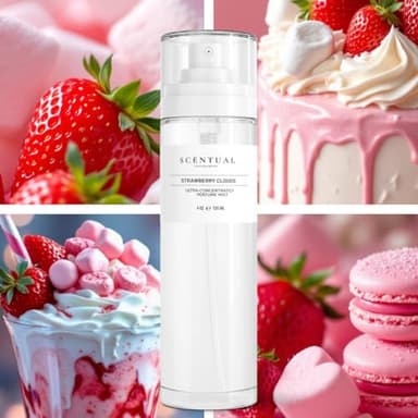 Scentual Fragrances, Ultra-Concentrated Hair & Body Perfume Mist, Long Lasting Women's Fragrance, Gourmand Perfumes for Women, Vegan and Cruelty Free (Strawberry Clouds) - Image 3