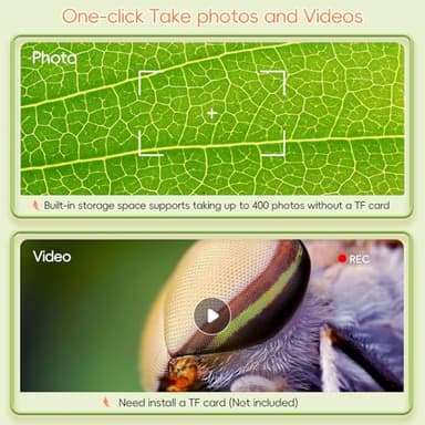 Microscope for Kids, SKYBASIC 2" IPS Screen 1000X Handheld Digital Microscopes HD Pocket Portable Mini USB Microscope Camera, PC Compatible, Science Edu Fun Birthday Gifts Toys for Children Students - Image 5