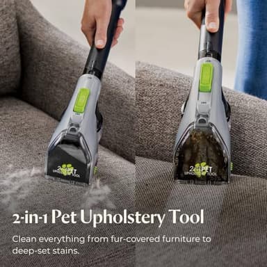 BISSELL ProHeat 2X Revolution Pet Pro Plus, 3588F, Upright Deep Cleaner, 30-minute Dry Time, Dual Dirt Lifter Powerbrush, Hose & Tool Attachment, Pet Upholstery and Tough Stain Tool Included - Image 5