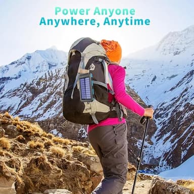 YOLOSKS Solar Charger Power Bank, 39800mAh Portable Charger Fast Charger USB C Port Built-in Led Flashlight and Compass for All Cell Phone and Electronic Devices - Image 7