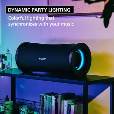Sony ULT Field 7 Wireless Bluetooth Party Speaker, IP67 Waterproof, Powerful Bass, 30h Battery, Karaoke, Comfortable Handle, and Colorful Lights (SRSULT70), Black - Image 3
