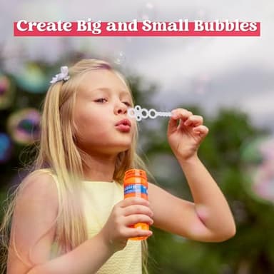 JOYIN 36 Pcs Bubble Bottles with Wand Assortment for Kids, 4oz Blow Bubbles Solution Novelty Summer Toy - Activity Party Favor Assorted Colors Set, Party Favors, Birthday - Image 4