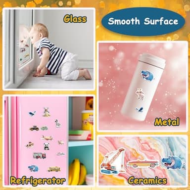 3-Pack Reusable Sticker Books for Toddlers 2-4 Years, Vehicles Truck, Animals & Farm Jelly Activity Stickers for Boys Girls Road Trip Airplane Train Travel Essentials Toy for Kids Birthday Gifts - Image 4