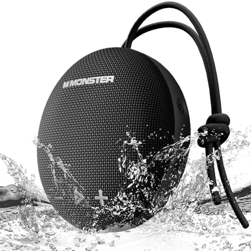 Monster Bluetooth Speaker, IPX8 Shower Speaker Waterproof, Bluetooth 5.4 with Loud HD Sound and Robust Bass, Extra Long Playtime Punchy, for Home, Beaches Portable Wireless Outdoor Speakers - Image 1