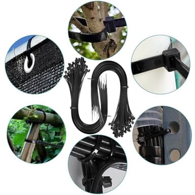 Long Zip Ties - 18 Inch Large Zip Ties Heavy Duty Outdoor,60 Pack Big Cable Ties, Black (18Inch-60Pack) - Image 7