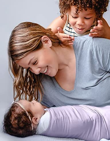 The Ollie Swaddle – Adjustable Baby Swaddle for Newborns | Pediatrician-Approved for Safe Sleep | Easy Closure | Arms-Out | Lightweight, Machine-Washable | Easy Diaper Access - Image 7