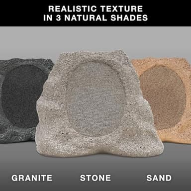 Victrola Rock Speaker Connect, Stone, Wireless Outdoor with Bluetooth 5.3, 22-Hour Battery Life, with Solar Charging, Link Up to 20 Rock Speakers, IP65 Water & Dust Resistant - Image 4