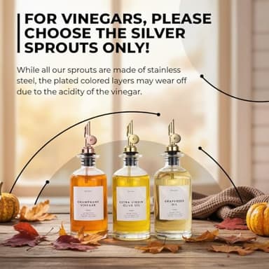 Molimoli - Premium Olive Oil Dispenser Bottles for Kitchen with Pourer - Oil and Vinegar Dispenser Set, Glass Dispenser for Kitchen, Dispenser Bottle of 350ml - Set of 2 - Image 8