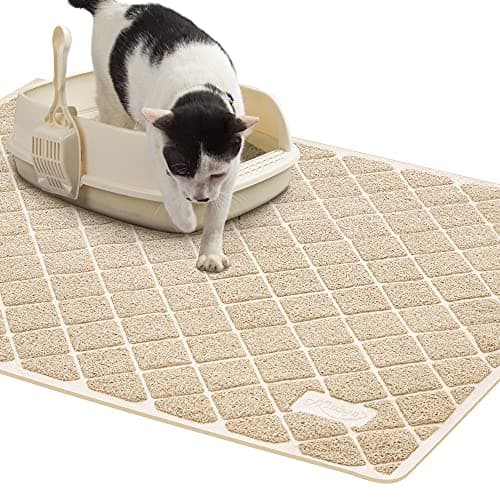 Niubya Premium Cat Litter Mat, 47" Long x 35" Wide, Non-Slip and Waterproof Design, Soft on Paws, Easy to Clean - Image 1
