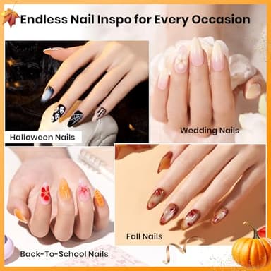 Beetles Blooming Gel 15ml Clear Uv Led Blossom Fall Halloween Nails Gel Polish for Spreading Effect Marble Natural Stone Watercolor Floral Print Soak off Diy Nail Art Design Manicure Gift for Women - Image 2