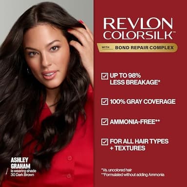 Revlon ColorSilk with Bond Repair Complex, Black Permanent Hair Color, 100% Gray Coverage, Ammonia Free Hair Dye, Vegan Keratin, 11 Soft Black (Pack of 3 - Image 5