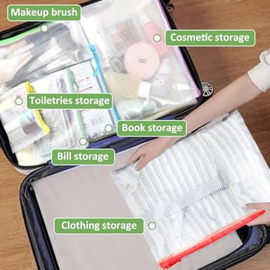 25pcs Mesh Zipper Pouch Bags for Organization and Storage,Toy Storage Bags,Zipper Pouch for Classroom Organization, Storage Bag Suitable for Classroom,Travel and Home - Image 7