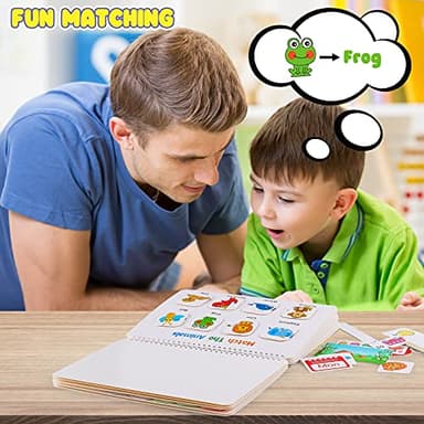 Huijing Montessori Preschool Learning Activities Busy Book - Workbook Activity Binder / Toys for Toddlers, Autism Learning Materials and Tracing Coloring Book - Image 6