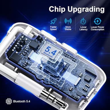 Premium Bluetooth 5.4 Transmitter, Airplane Wireless Adapter, Supports 2 AirPods/Headphones, Bluetooth Transmitter for TV, Airplane, Gym, with aptX Adaptive & Low Latency - Image 4