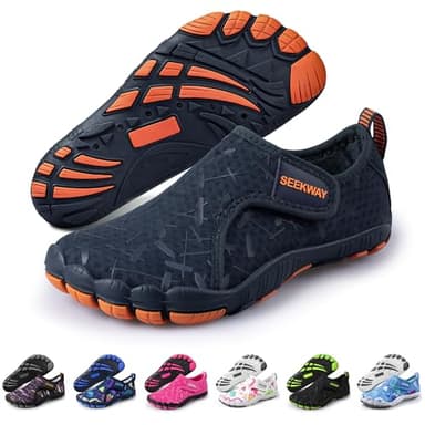 SEEKWAY Barefoot Water Shoes for Kids - Wide Toe Box and Quick-Dry Sand Shoes Toddler for Hiking Swim Beach Pool Kayak Sport Accessories, Camping Essentials Non-Slip for Boys Girls Sizes - Image 1