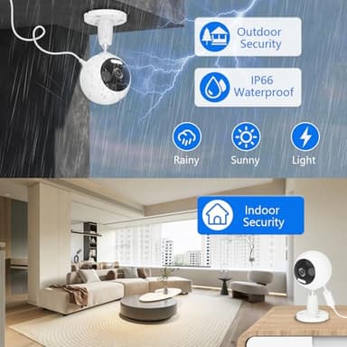 5G/2.4G Outdoor/Indoor Security Camera,1080P Baby/Elder/Dog/Pet/Nanny Camera with Phone App, WiFi Baby Monitor, Motion Detection, Alarm Siren, Night Vision, IP66 Waterproof, Two-Way Talk, SD/Cloud - Image 3