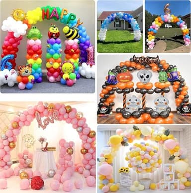 Balloon Arch Kit and Balloon Pump, 10FT Width 9FT Height Adjustable Balloon Arch Stand with NEW DESIGNED 2 Balloon Stands Water Fillable Bases for Wedding Anniversary Mother's Day Party - Image 7