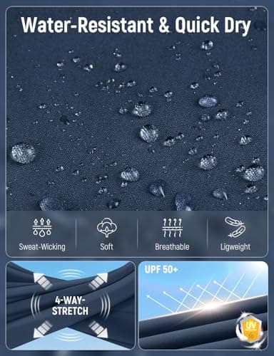 baleaf Women's Hiking Pants Quick Dry Water Resistant Lightweight Joggers Pant for All Seasons Elastic Waist Navy Blue Size XXXL - Image 4