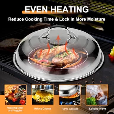 30pcs Griddle Accessories Kit for Blackstone Professional Flat Top Grill Tools, BBQ Spatula Gift Set with Basting Cover, Burger Press, Meat Injector, Thermometer, Tongs for Camping Backyard Teppanyaki - Image 2