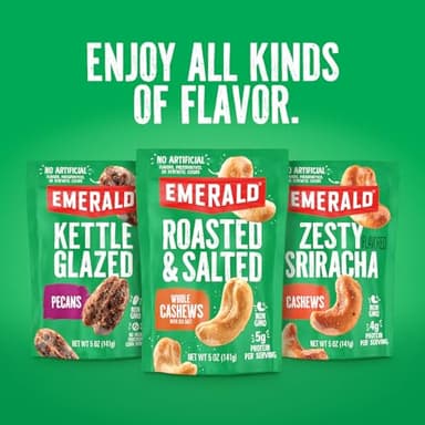 Emerald Honey Glazed Cashews (1-Pack) | 36oz Resealable Bulk Bag | Kosher Dairy Certified, Non-GMO | Contains No Artificial Preservatives, Flavors or Synthetic Colors - Image 6