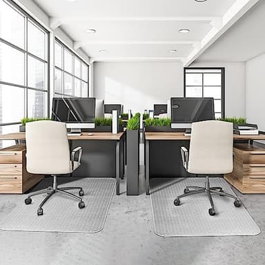 Office Chair Mat for Carpets, Clear Computer Desk Chair Mat for Low Carpeted Floors, Thick and Sturdy Carpet Protector, Easy Glide and Flat Without Curling(30'' x 48'' Rectangle) - Image 8