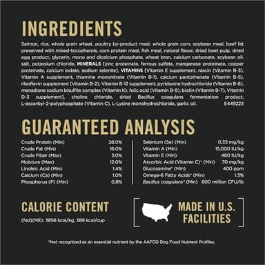 Purina Pro Plan Complete Essentials Shredded Blend Salmon and Rice Dog Food Dry Formula with Probiotics for Dogs - 5 lb. Bag - Image 5