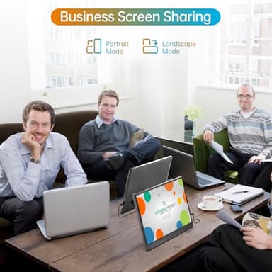 WCV Portable Monitor 15.6 Inch 1080P USB-C HDMI Ultra-Slim Travel Monitor with Kickstand, Compatible with Xbox, Laptop, PC, Mac Phone, PS, Swich IPS Ultra-Thin Zero Frame Gaming Monitor - Image 7