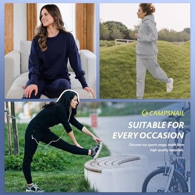 4 Pack Joggers for Women - Sweatpants with Pockets Lightweight Comfy Yoga Pants for Workout Travel Lounge - Image 4